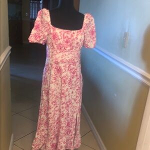 London Times Floral Pink Dress